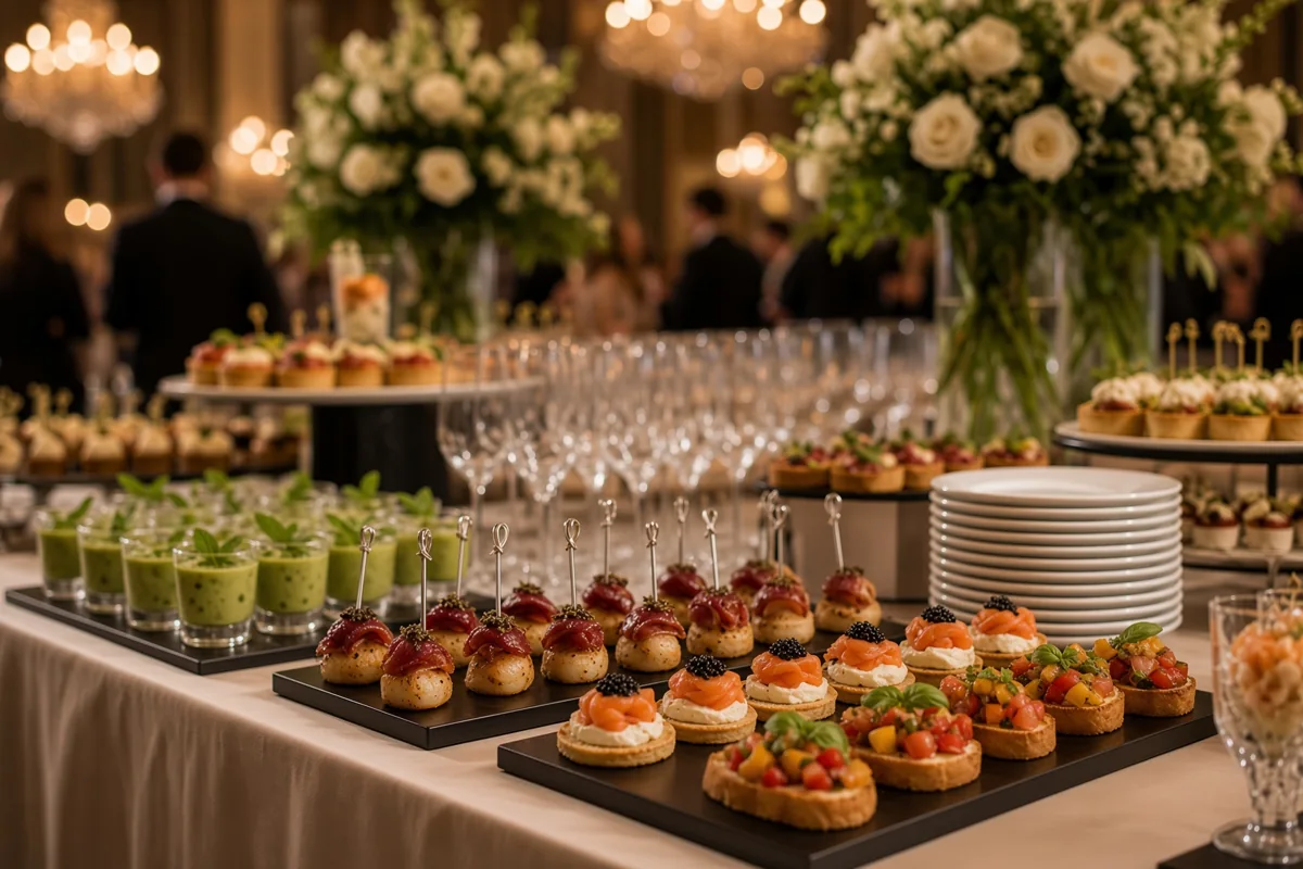 Сервировка Catering Group Russia для выездного мероприятия